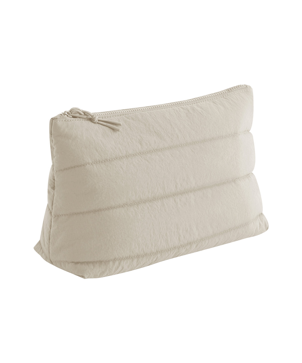 Bagbase Quilted accessory case in Natural Stone, front view