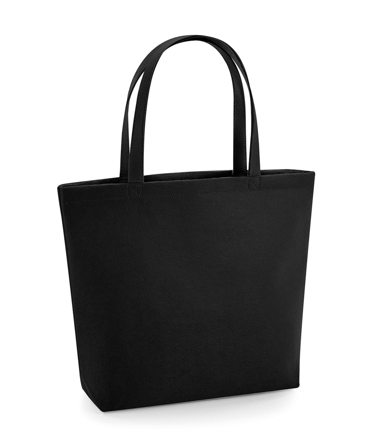 Bagbase Felt shopper in Black, front view