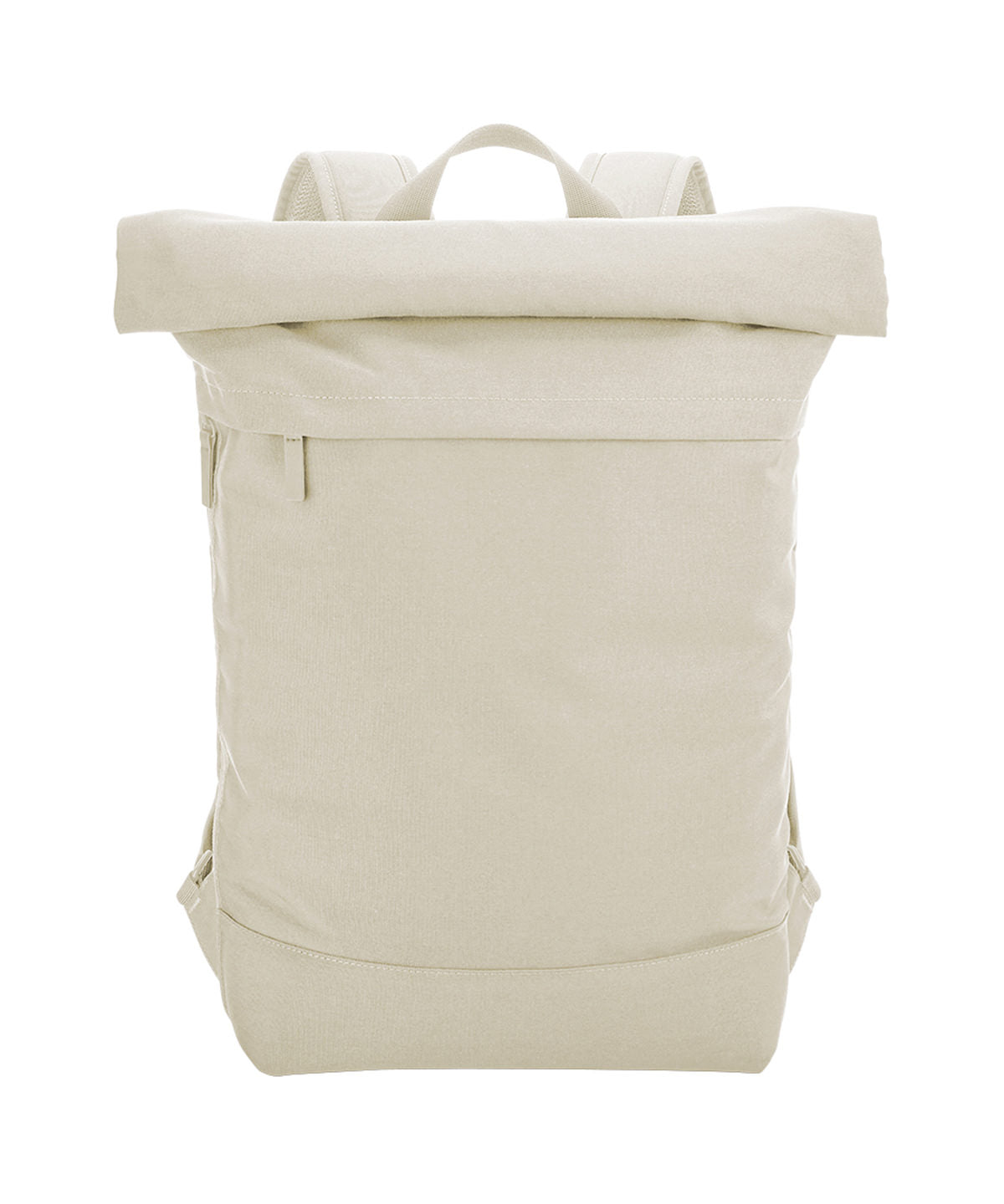 Bagbase Simplicity roll-top backpack in Beige, front view