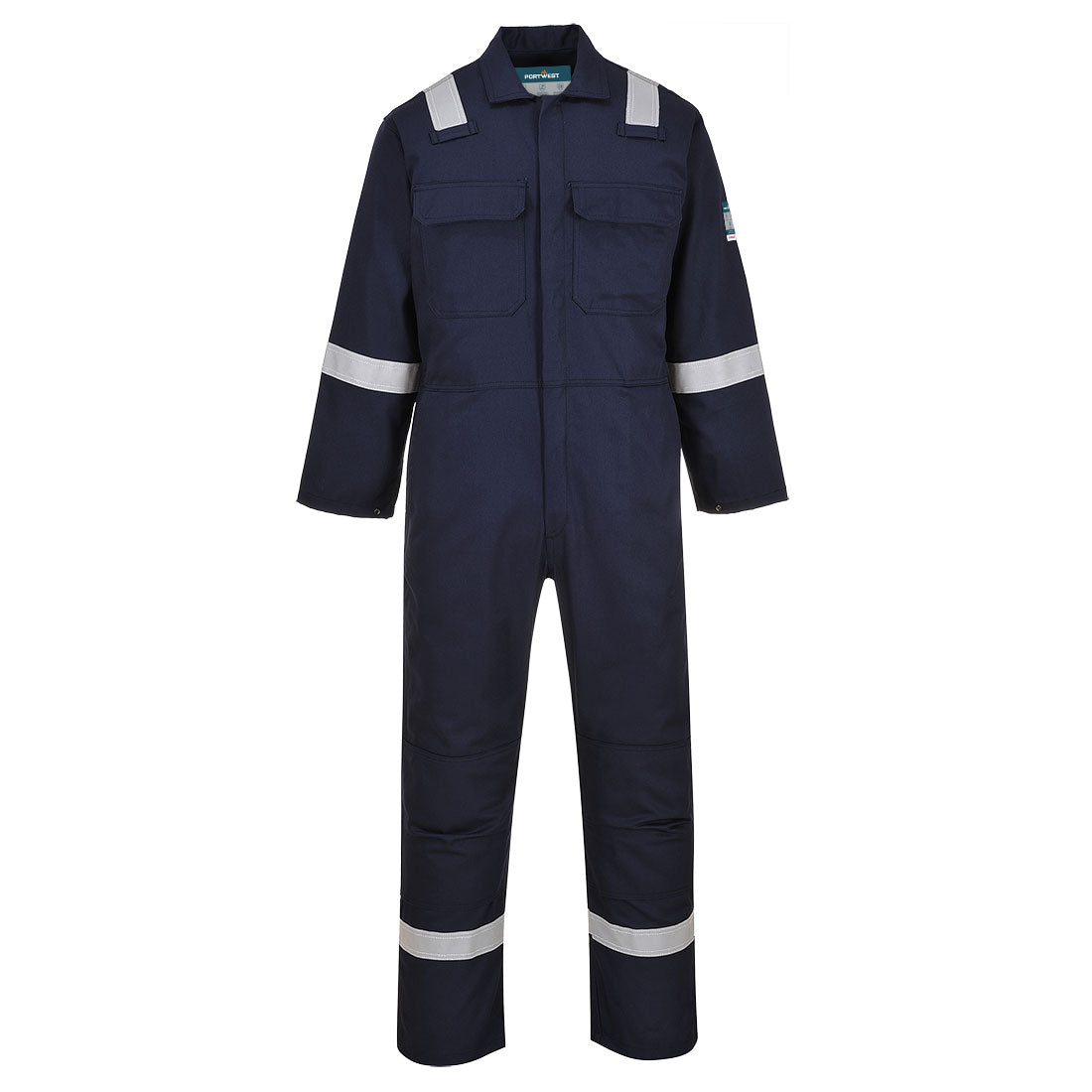 Portwest Bizweld Work FR Coverall in Navy, image 2
