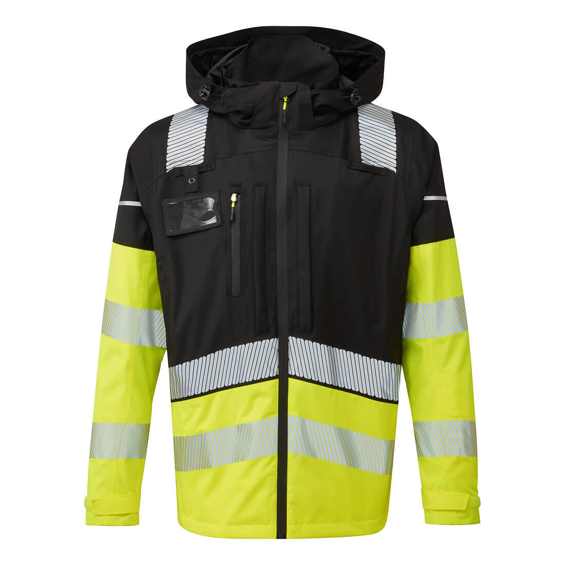 Portwest Ultimate Modular Hi-Vis 3-in-1 Rain Jacket in Yellow/Black, main product image