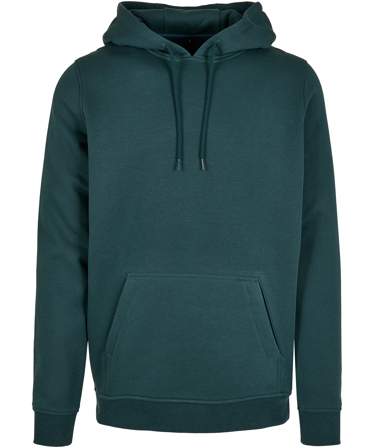 Build Your Brand Heavy hoodie in Bottle Green†, front view