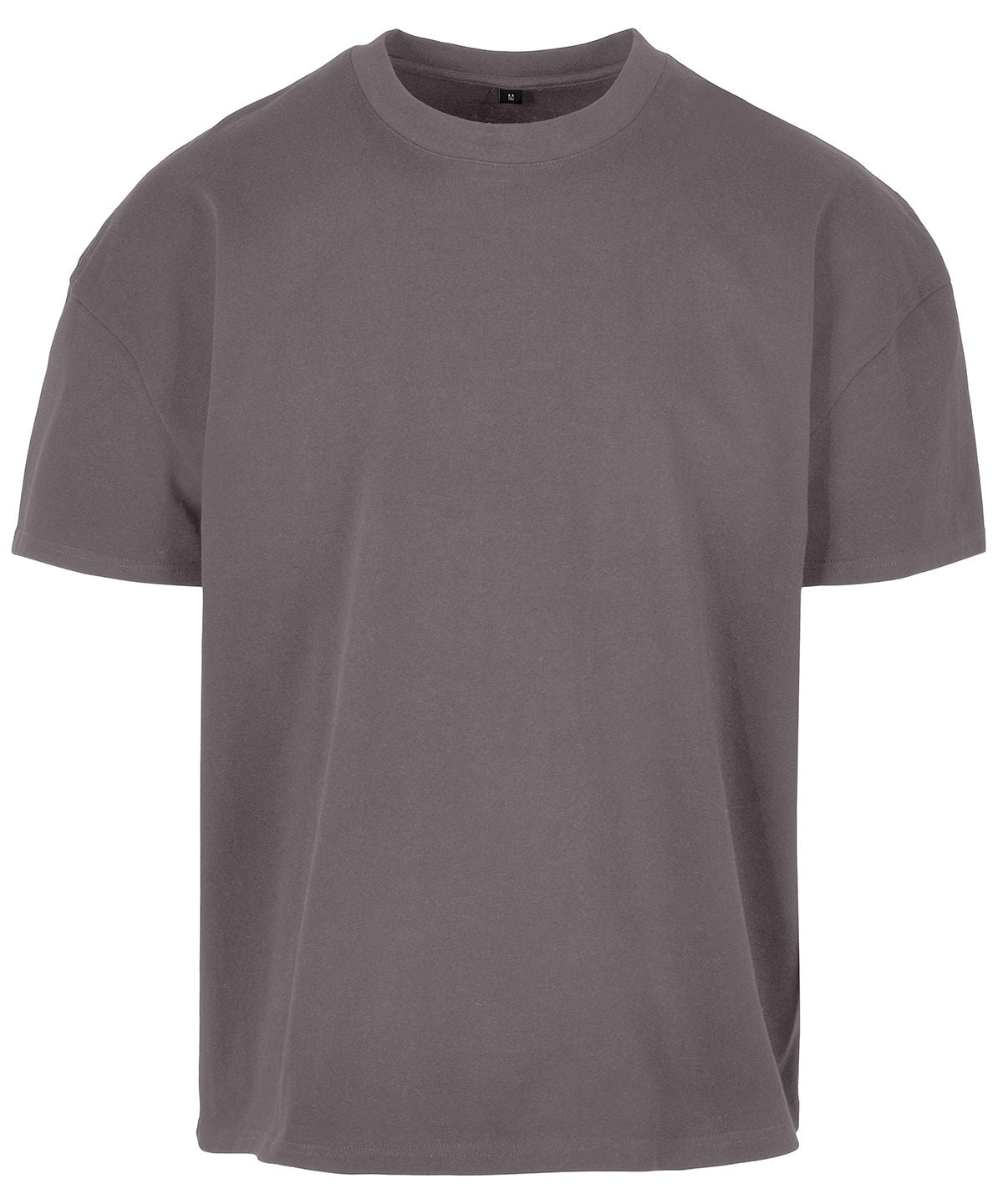 Build Your Brand Ultra heavy cotton box tee in Magnet, front view