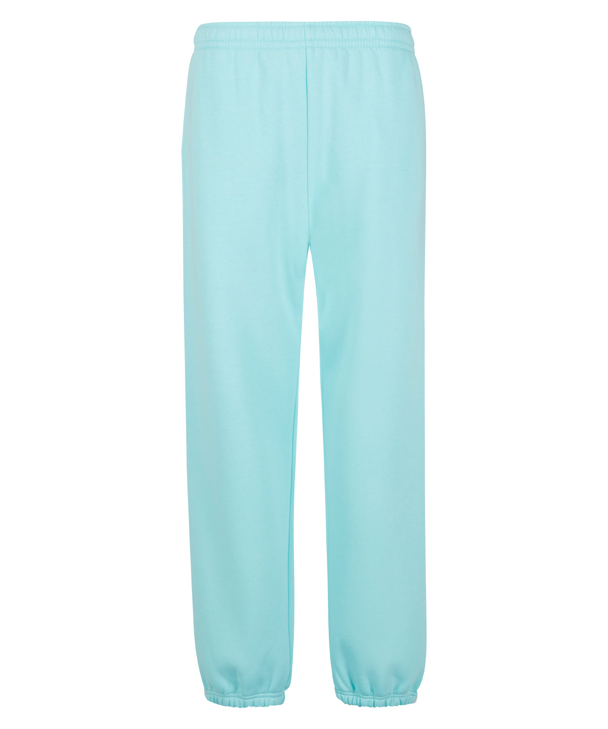 Build Your Brand Fluffy sweatpants in Beryl Blue, front view