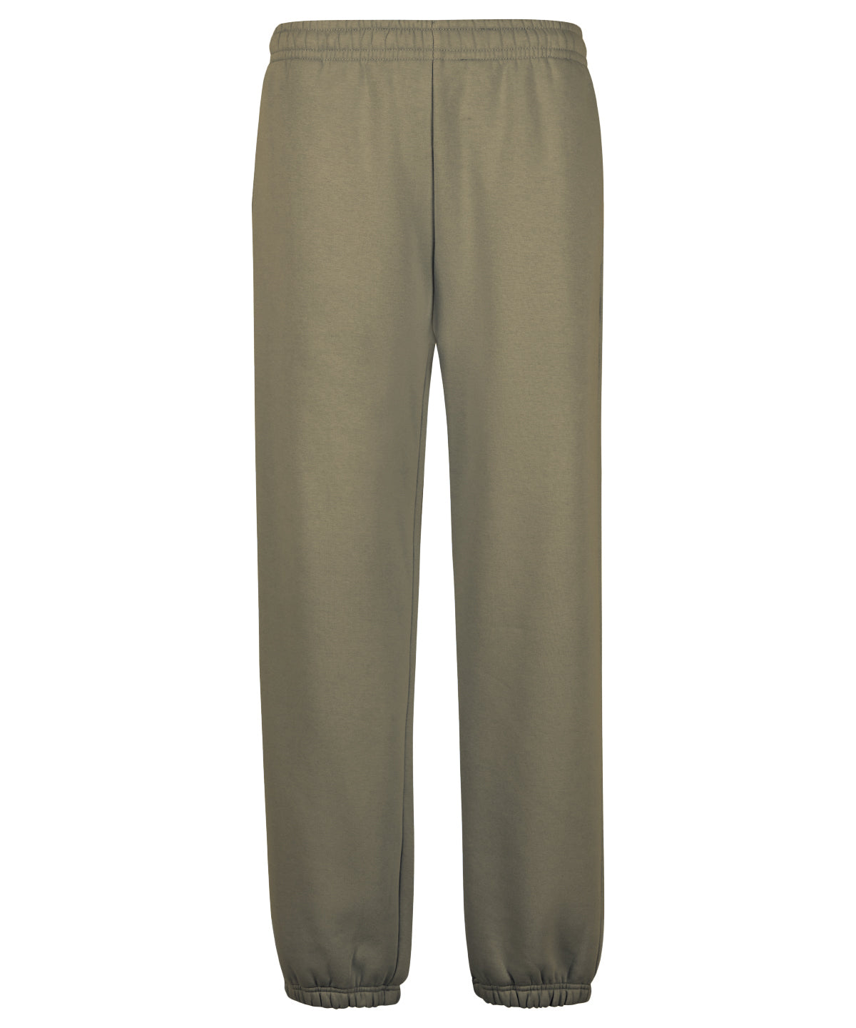 Build Your Brand Fluffy sweatpants in Pale Olive, front view