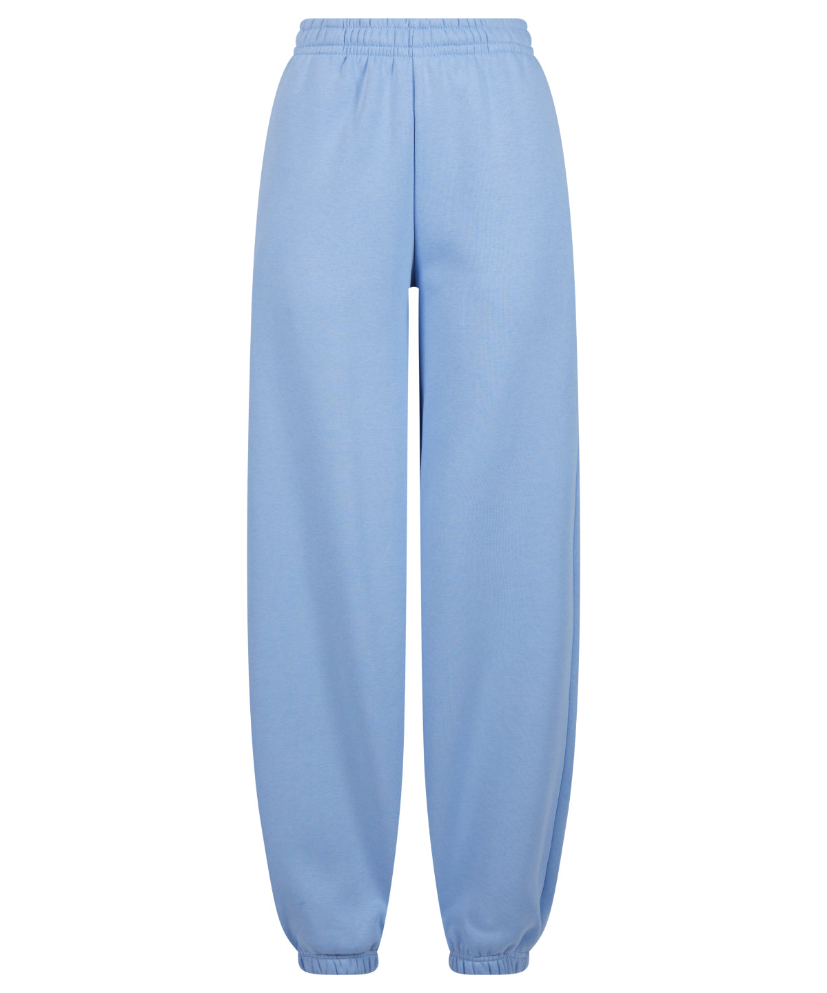 Build Your Brand Women’s fluffy sweatpants in Powder Blue, front view