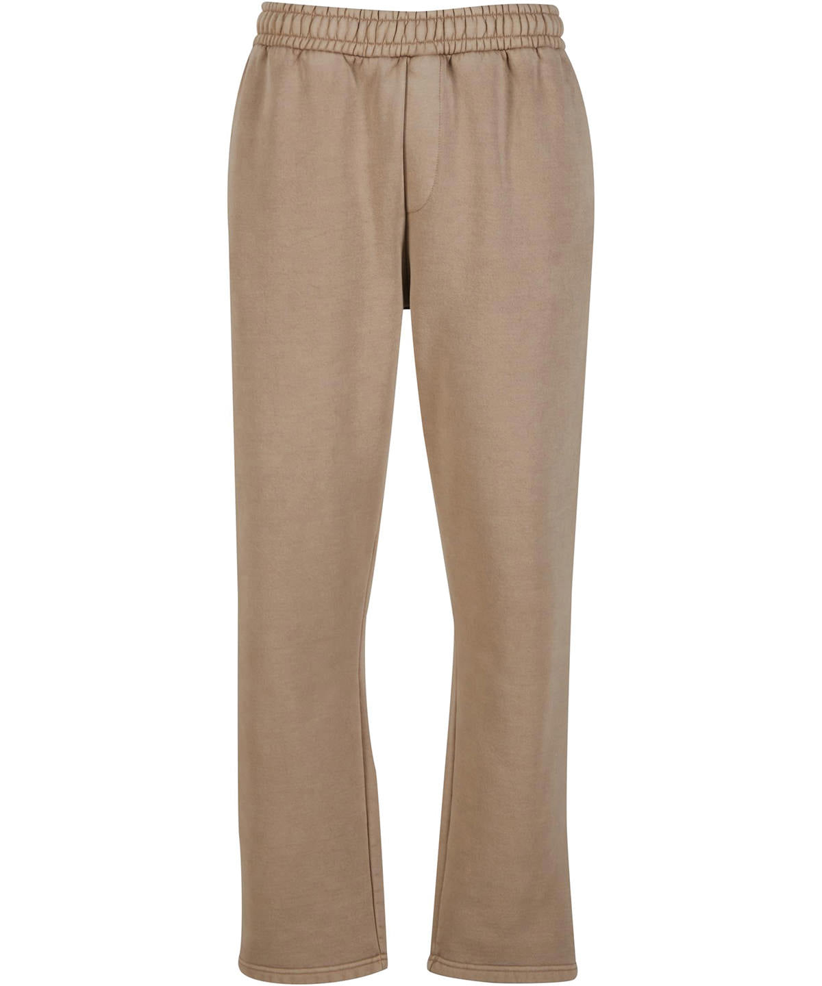 Build Your Brand Vintage heavy trackpants in Chalk Dust, front view