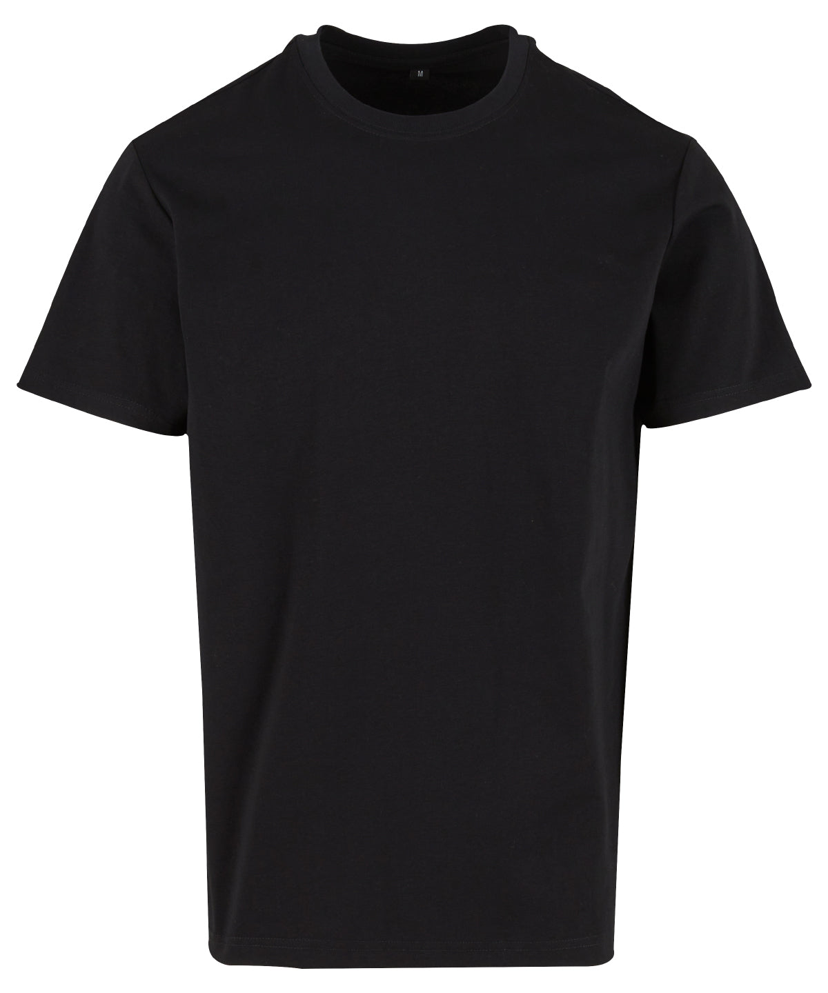Build Your Brand Sorona regular tee in Black, front view