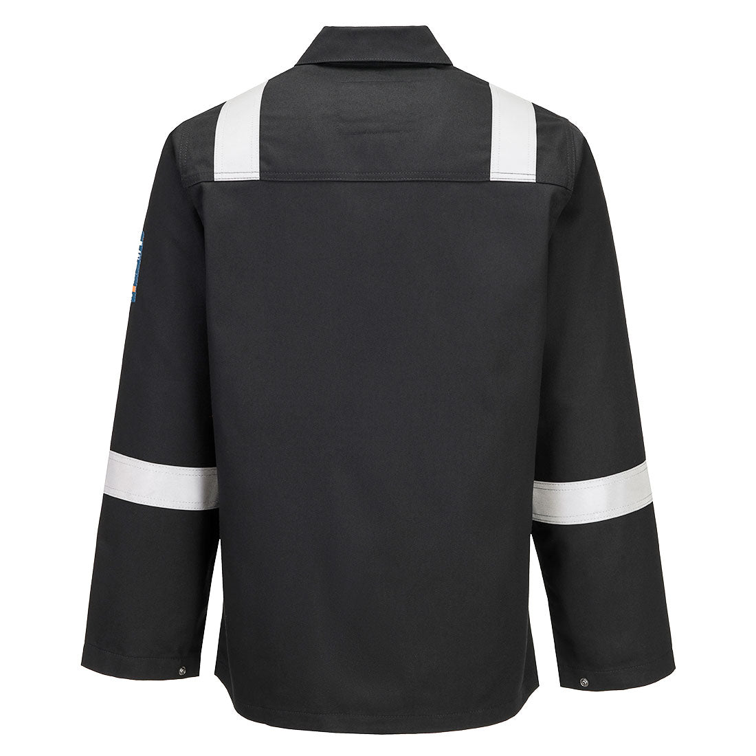 Portwest BZ13 Bizweld Work FR Jacket in Black, back view