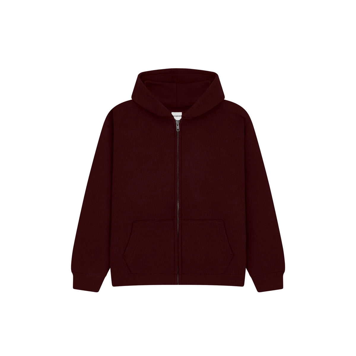 Cotton Ridge W88K Cassini Kids Premium Zip Hoodie in Burgundy