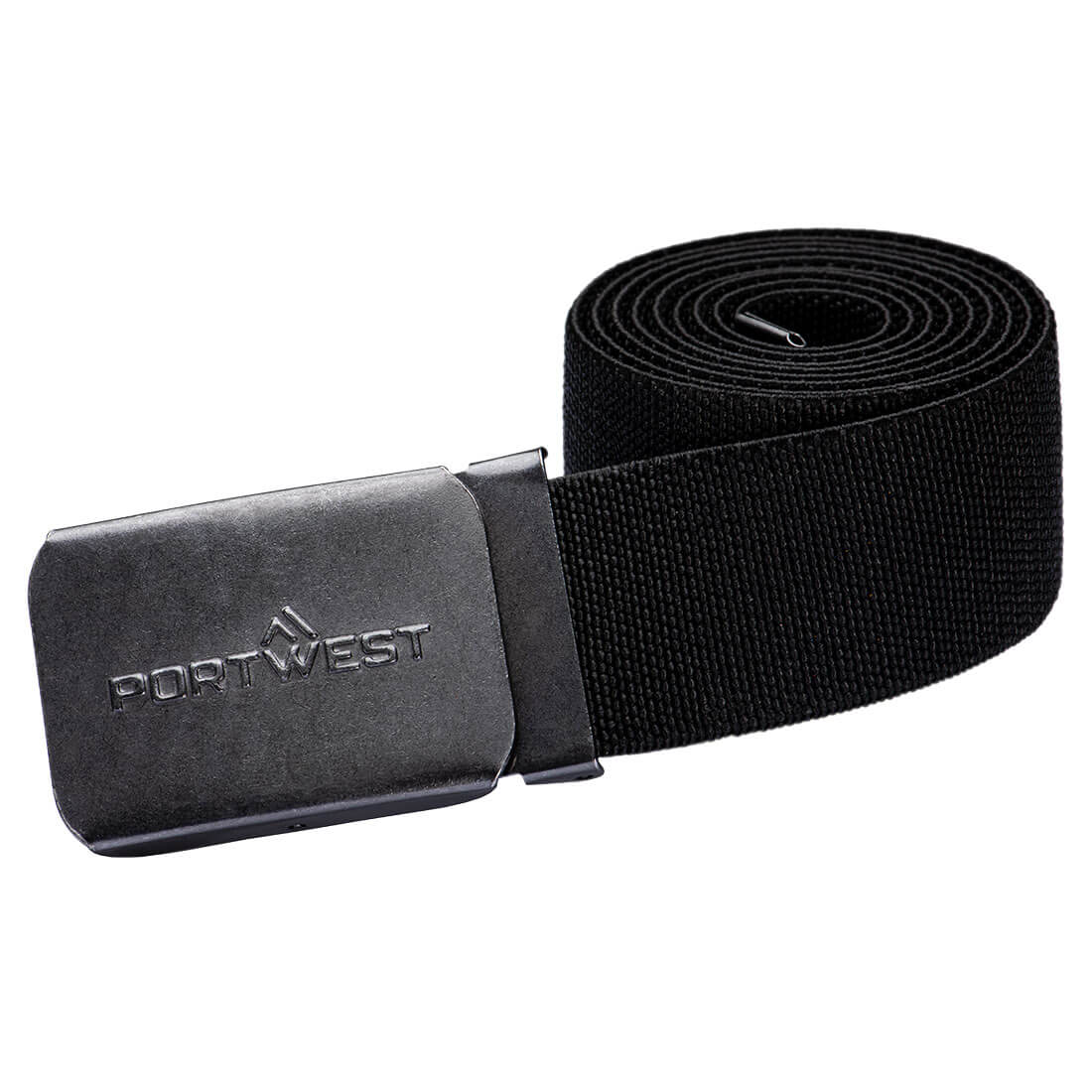 Portwest Elasticated Work Belt in Black, main product image