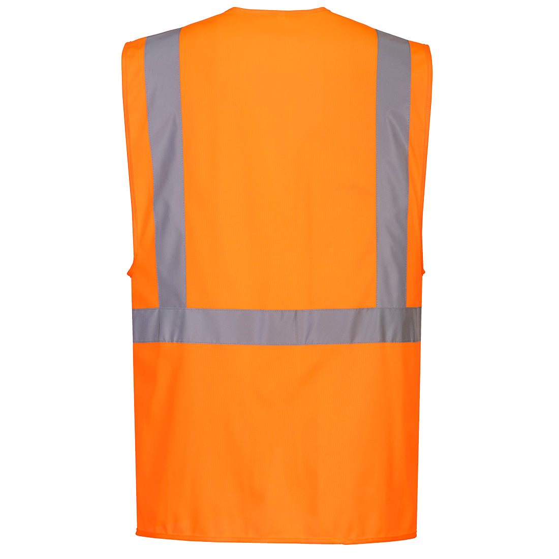 Portwest C357 Hi-Vis Tablet Pocket Executive Vest in Orange, back view