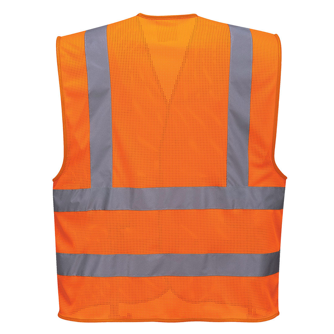 Portwest C370 Hi-Vis Mesh Band and Brace Vest in Orange, back view