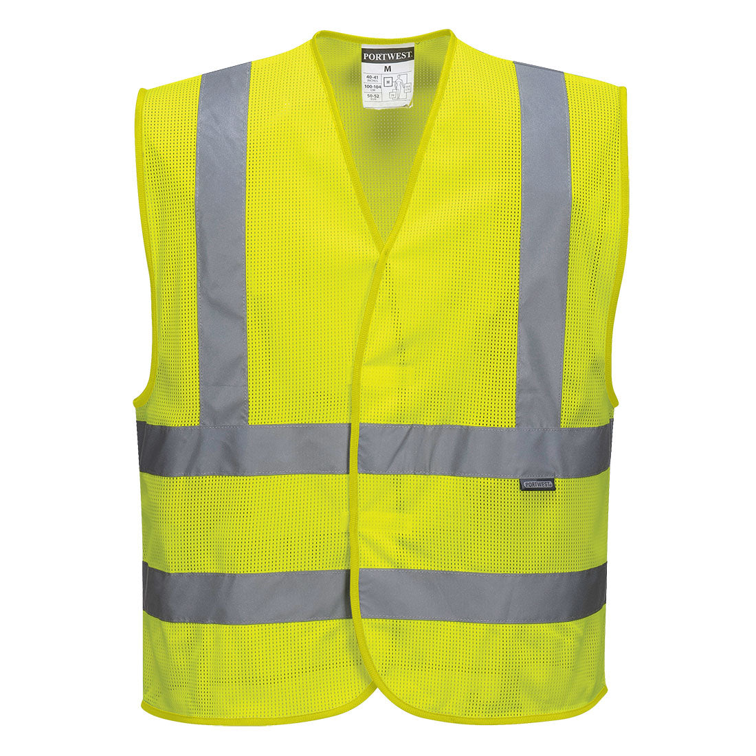Portwest Hi-Vis Mesh Band and Brace Vest in Yellow, image 2