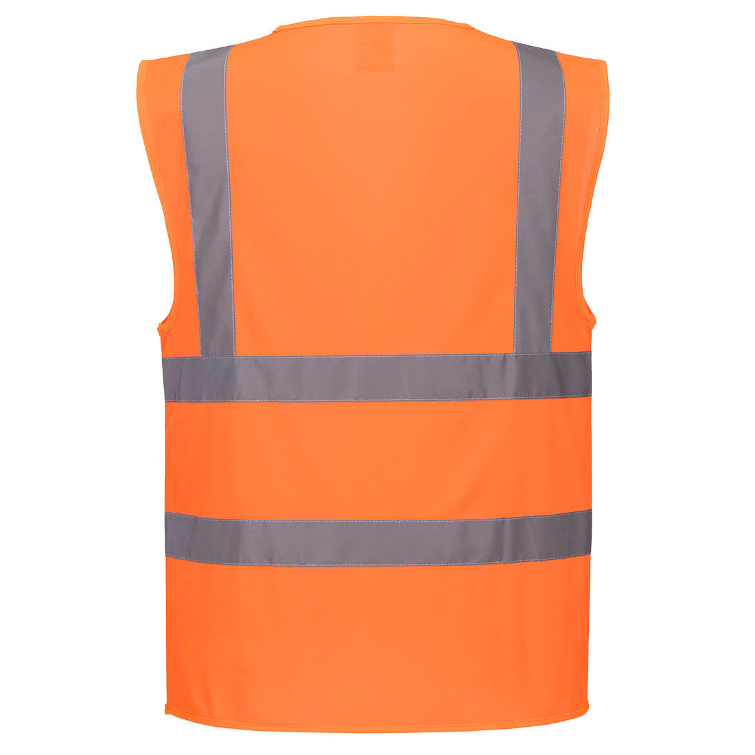 Portwest C371 Hi-Vis Zipped Band and Brace Vest in Orange, back view