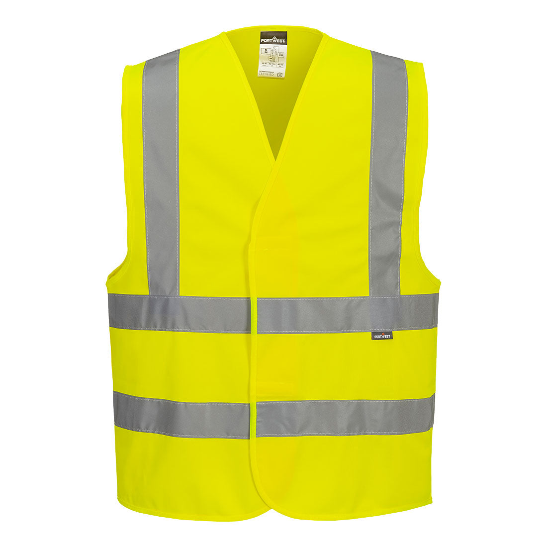 ProRTX x4 Polo + x2 Hoodie + x2 Hi-Vis Vest + Bodywarmer Pack - Portwest C470 Hi-Vis Band and Brace Vest front