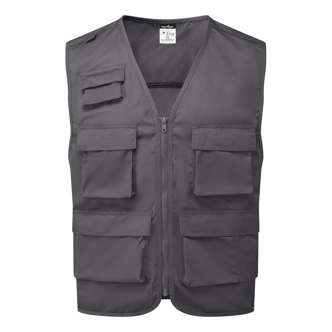 Portwest Work Vest in Metal Grey, image 2