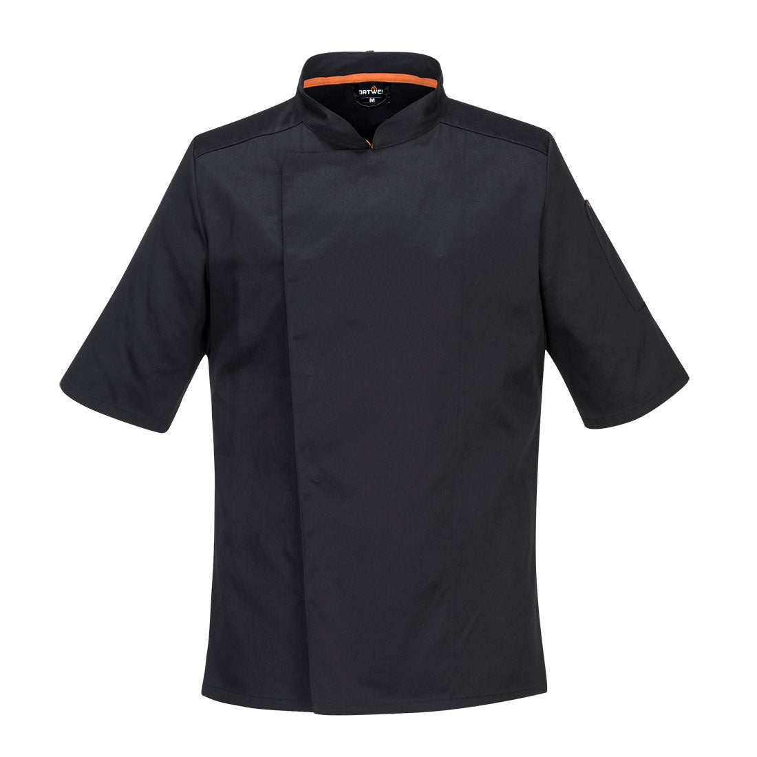 Portwest Chef's Mesh Air Pro Jacket S/S in Black, main product image