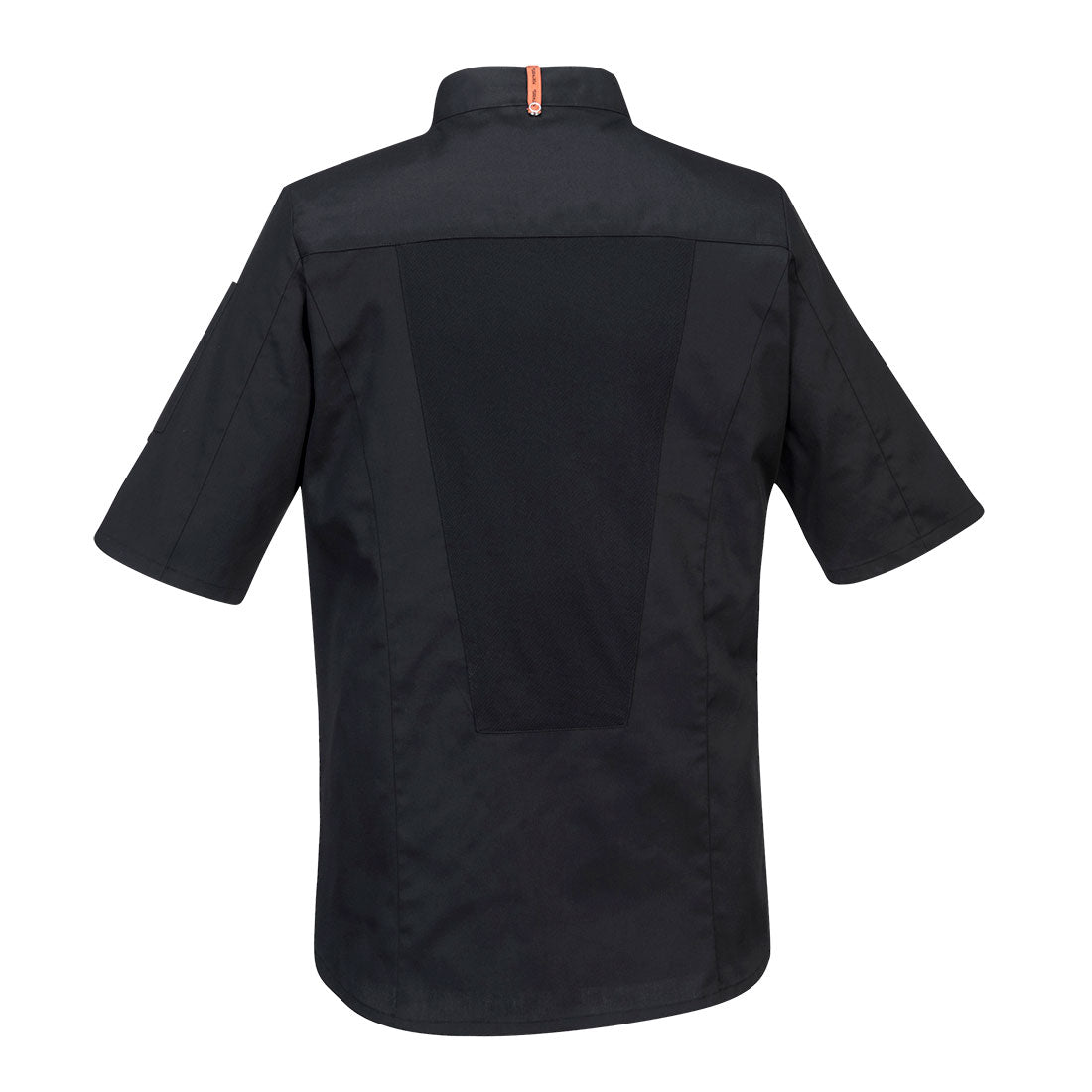 Portwest C738 Chef's Mesh Air Pro Jacket S/S in Black, back view