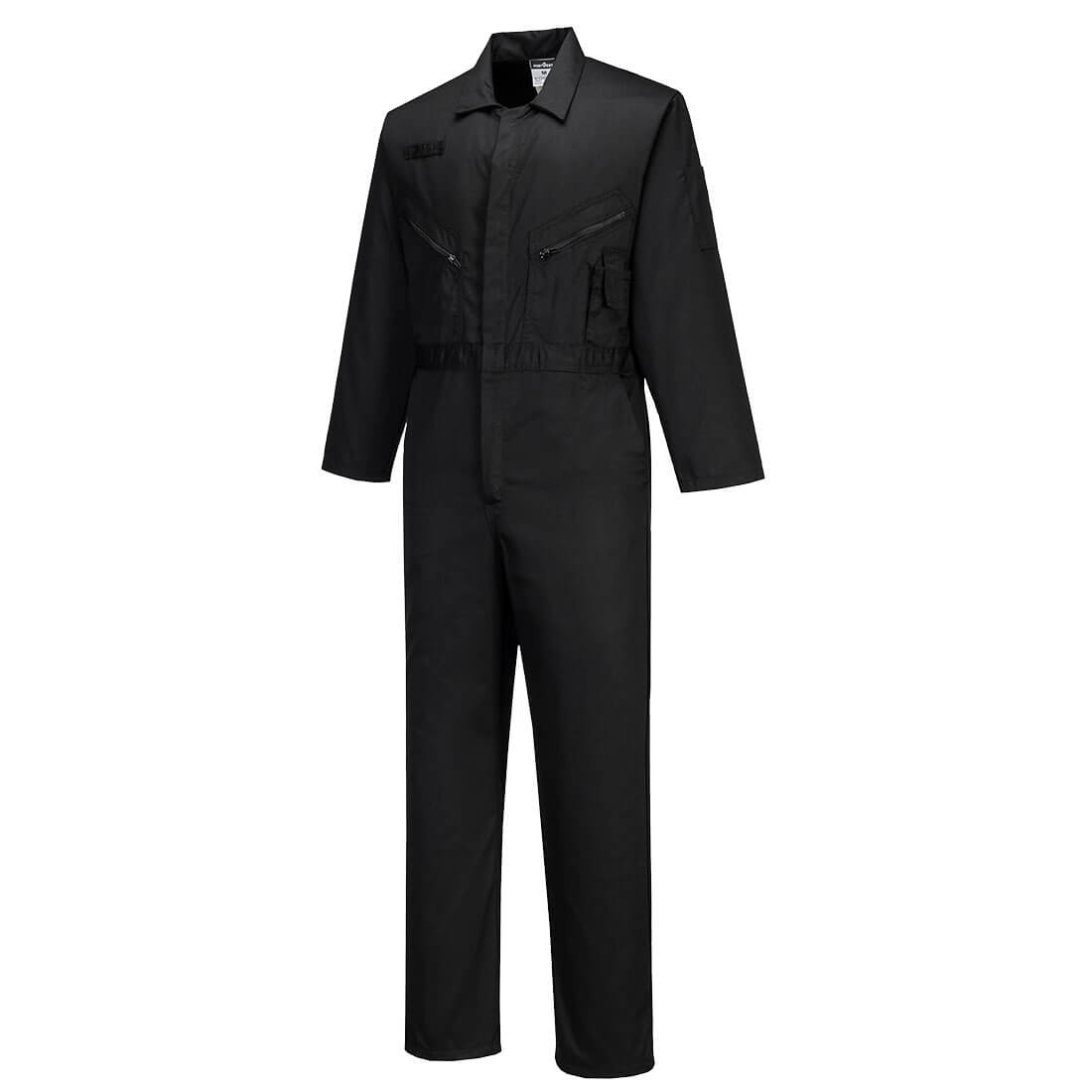 Portwest Liverpool Zip Coverall in Black, main product image