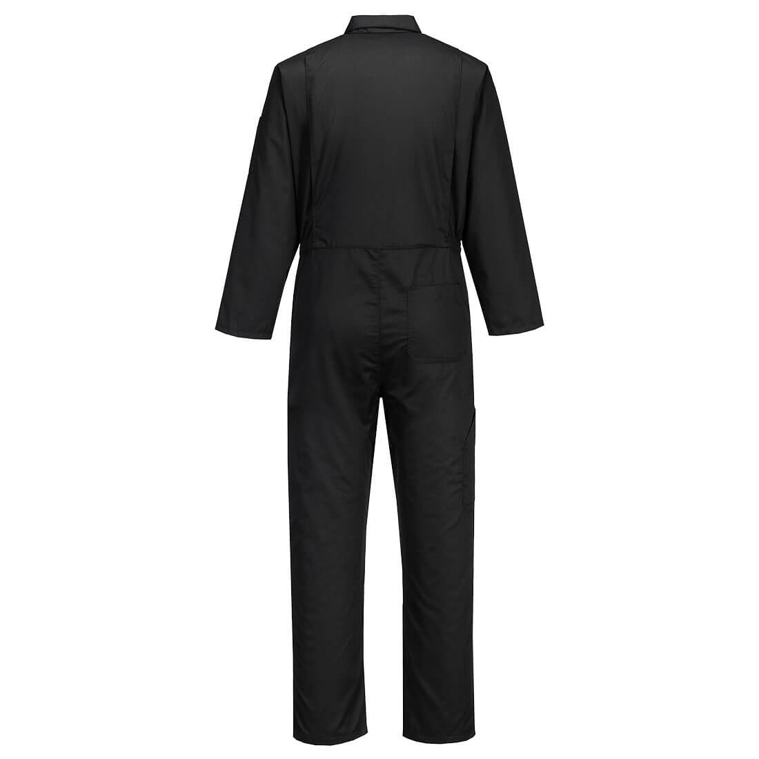 Portwest C813 Liverpool Zip Coverall in Black, back view