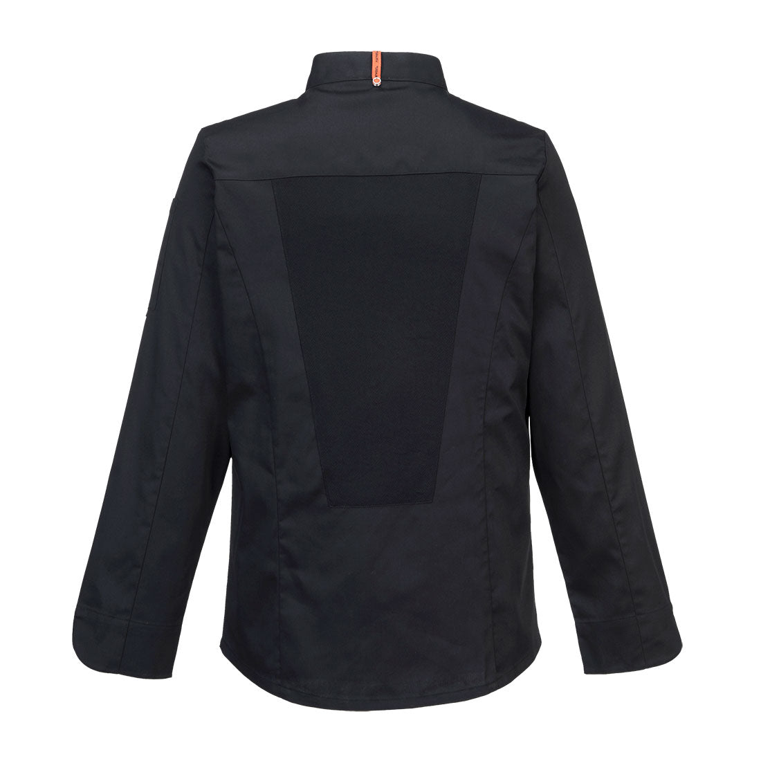 Portwest C838 Chef's Mesh Air Pro Jacket L/S in Black, back view