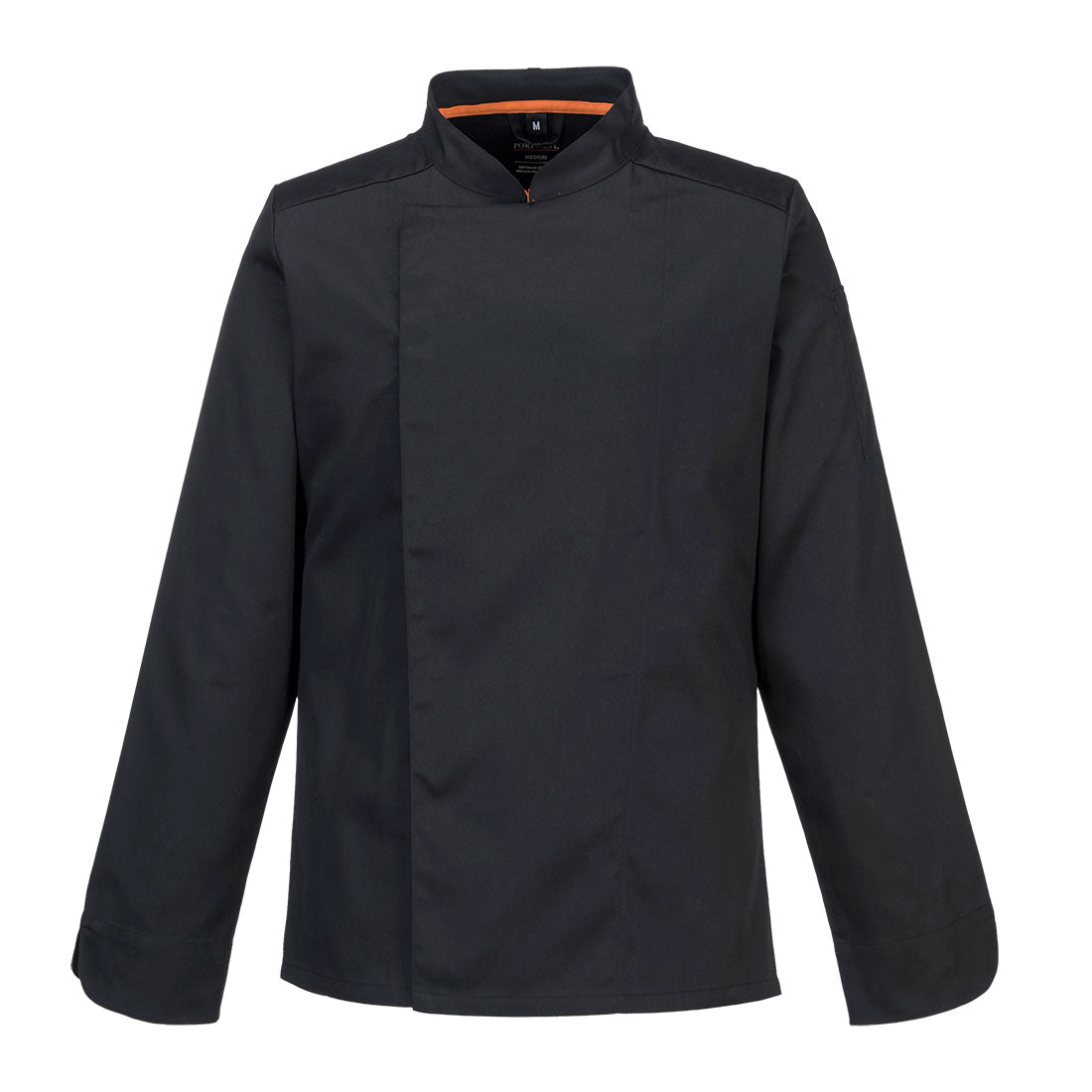 Portwest Chef's Mesh Air Pro Stretch Jacket L/S in Black, main product image