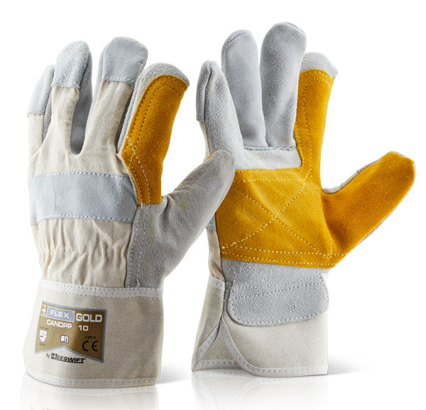 Click Beeswift Canadian Double Palm High Quality Rigger Gloves, main product image