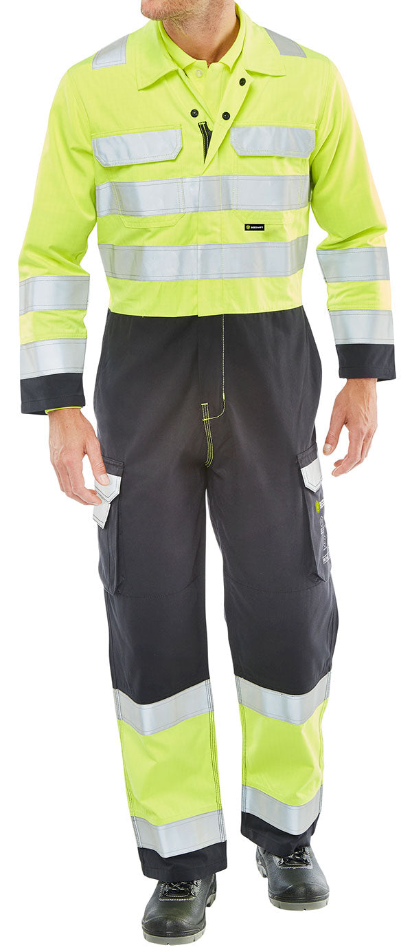 Click Beeswift ARC Compliant Hi-Vis Boilersuit, main product image