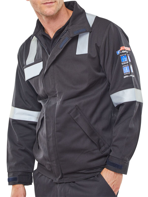 Click CARC920 ARC Compliant Woven Jacket Navy Blue front view
