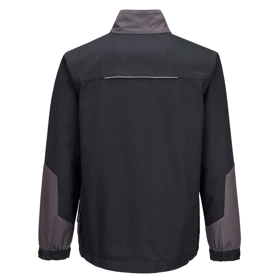 Portwest CD110 WX1 Two Tone Cotton Work Jacket in Black/Grey, back view