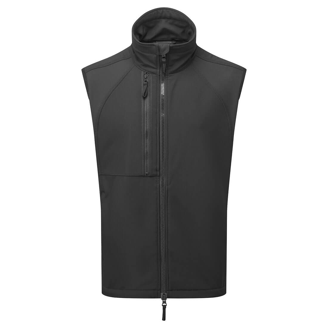 Portwest WX2 Eco Softshell Bodywarmer in Black, main product image