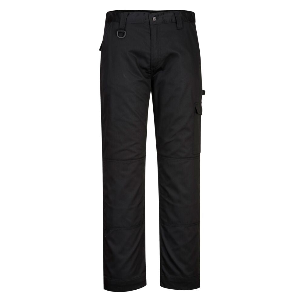 Portwest Super Work Trousers in Black Short, image 2