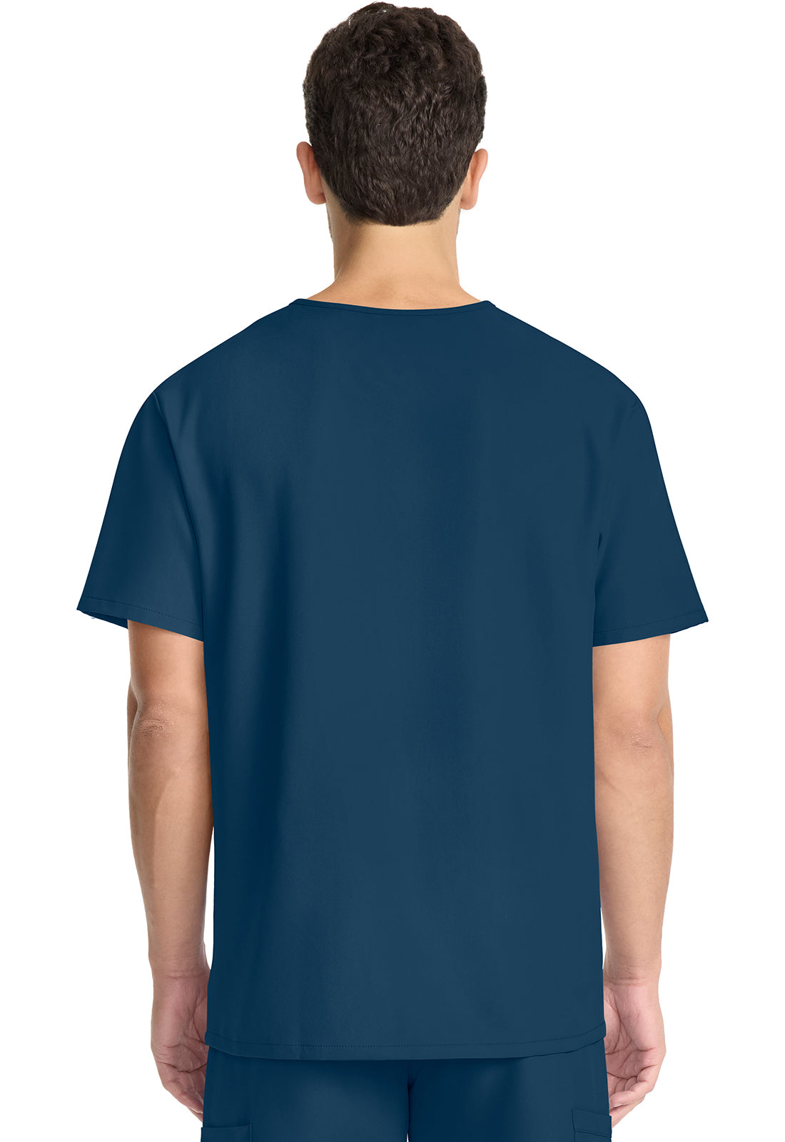 Cherokee CKE00014A Unisex V-neck Top - Caribbean Blue (back)