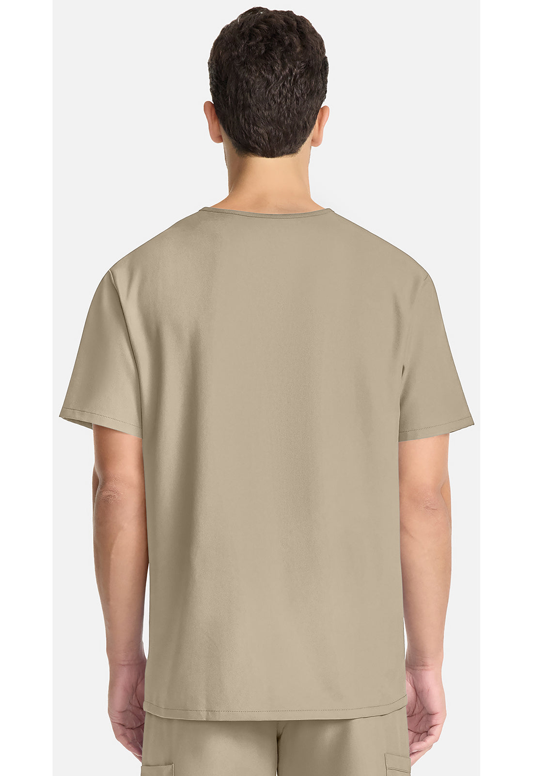 Cherokee CKE00014A Unisex V-neck Top - Khaki (back)