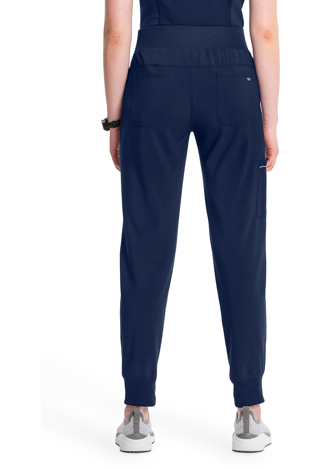 Cherokee CKE110A Mid Rise Tapered Leg Jogger Pant - Navy (back)