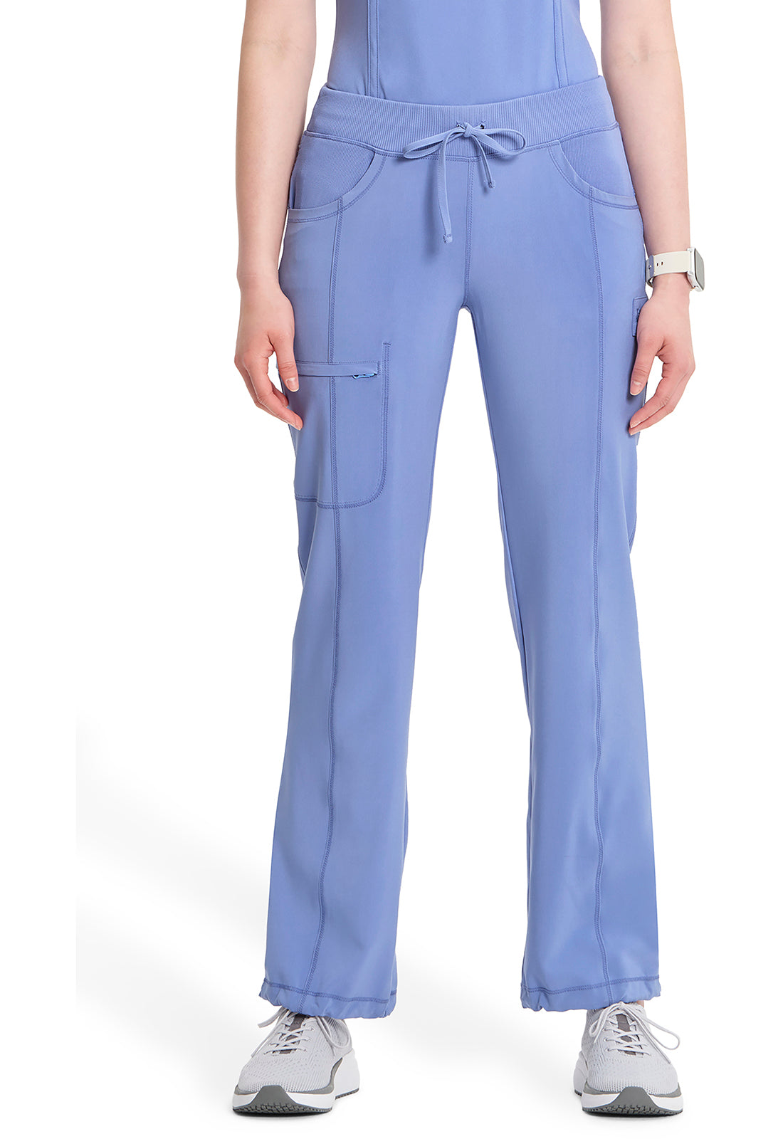 Cherokee CKE1123A Straight Leg Drawstring Pant - Ciel (front)