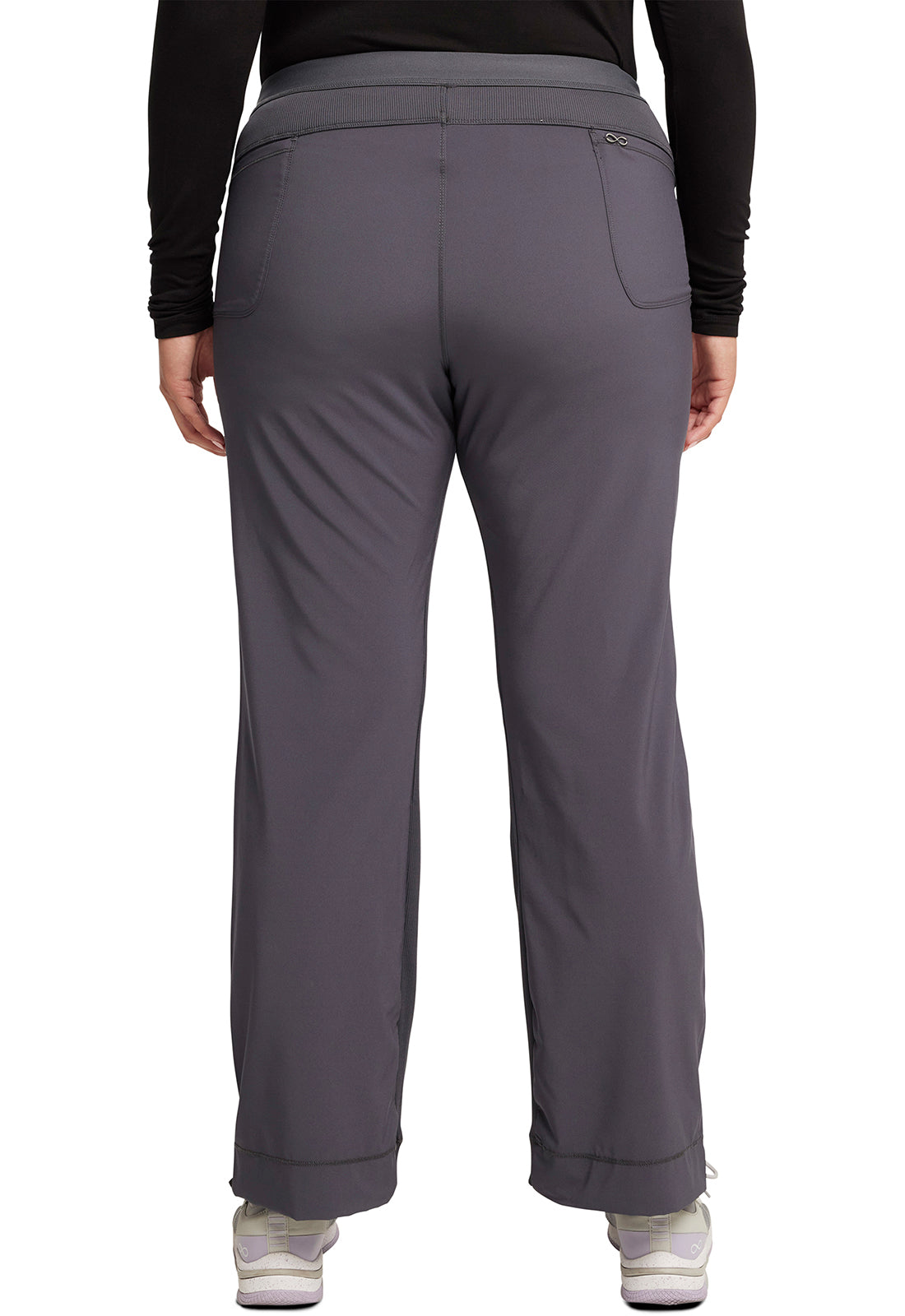 Cherokee CKE1124AP Low Rise Slim Pull-On Pant - Pewter (back)