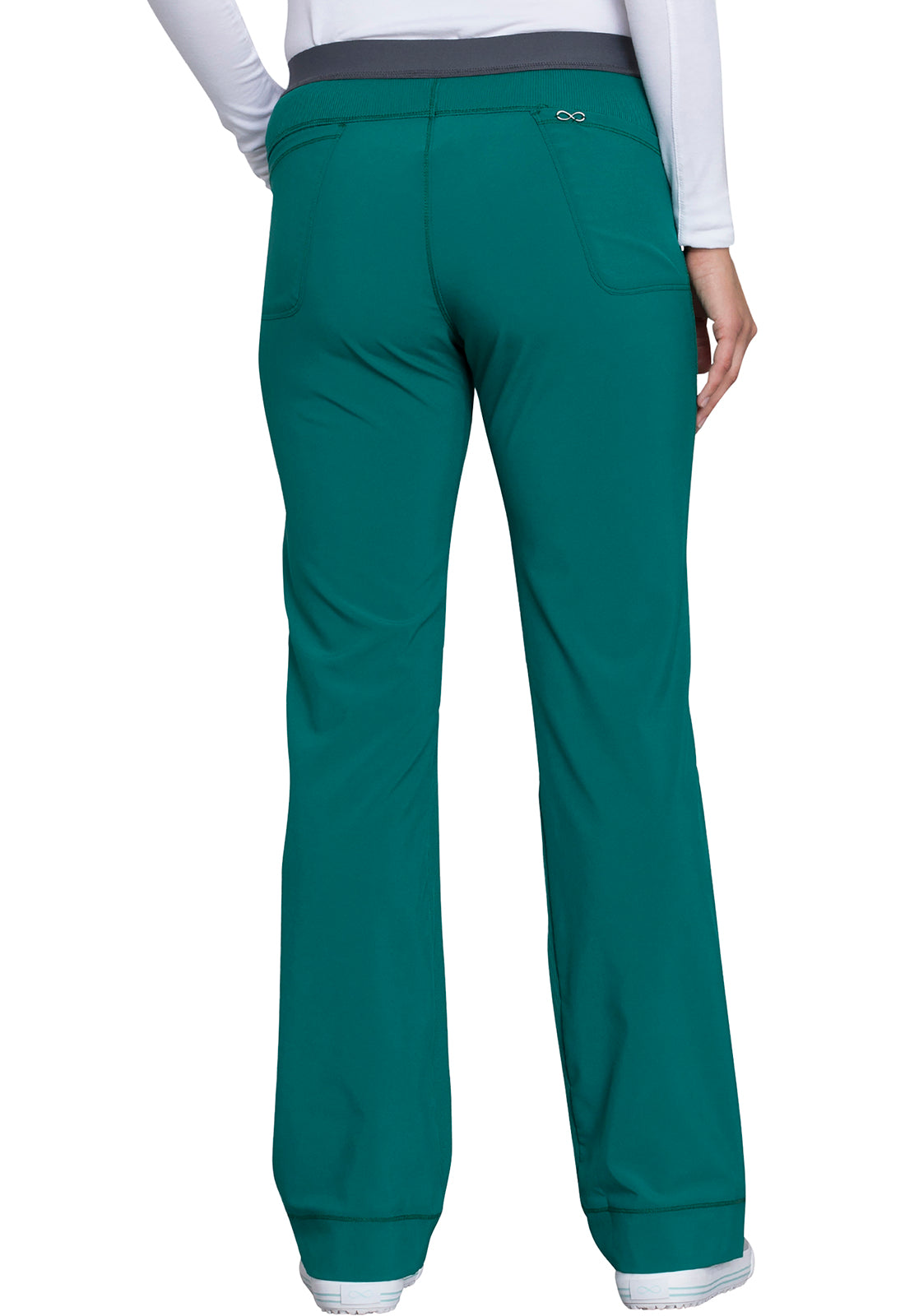 Cherokee CKE1124A Slim Pull-On Pant - Hunter Green (back)