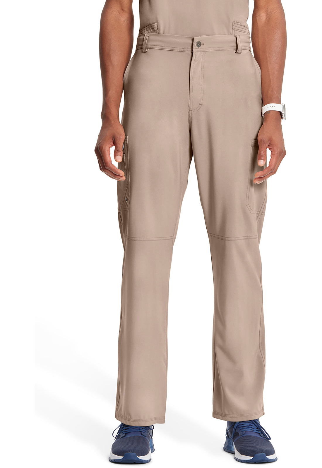 Cherokee CKE200A Men's Fly Front Pant - Khaki (front)