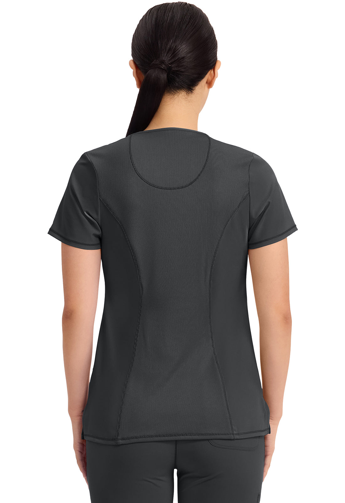 Cherokee CKE2624A Round Neck Top - Black (back)
