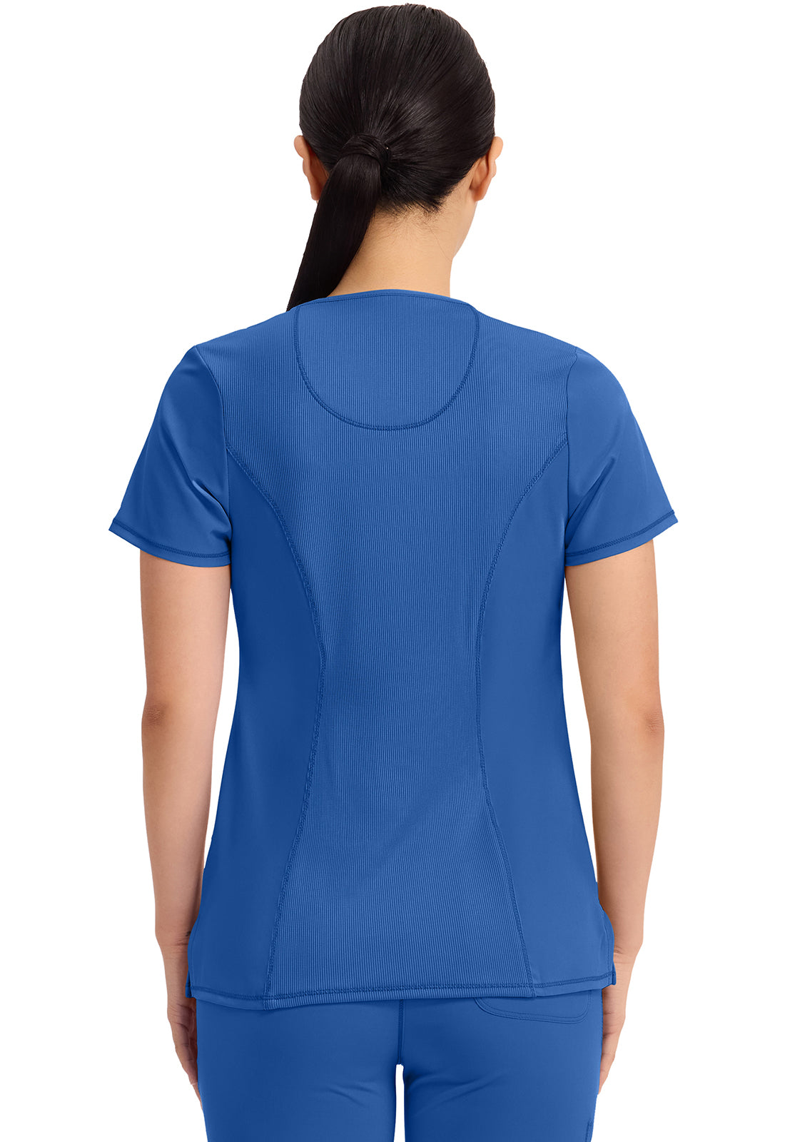 Cherokee CKE2624A Round Neck Top - Royal (back)