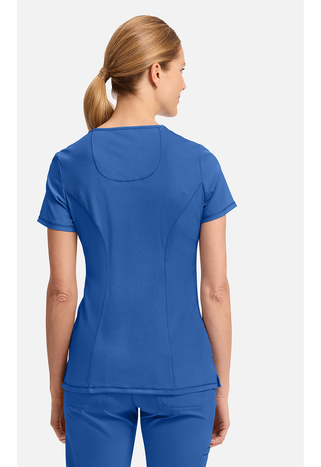 Cherokee CKE2625A Mock Wrap Top - Royal (back)