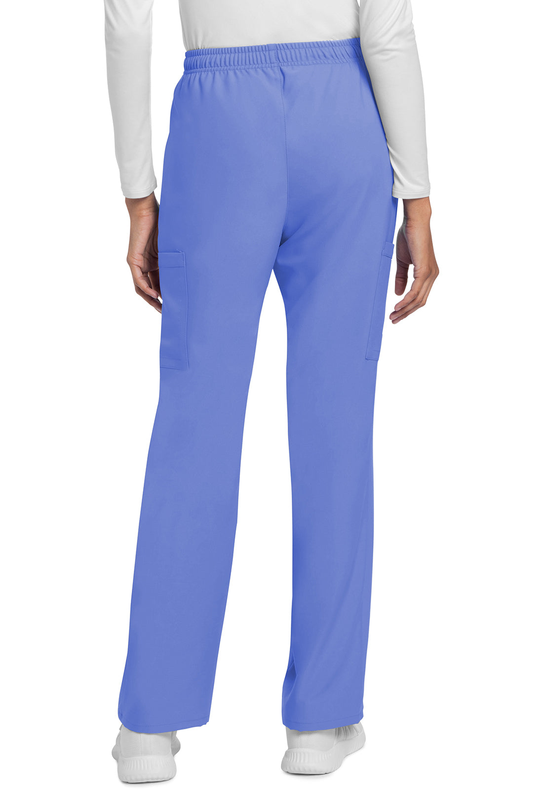 Cherokee CKE272A Straight Leg Trouser Pant - Ciel Blue (back)