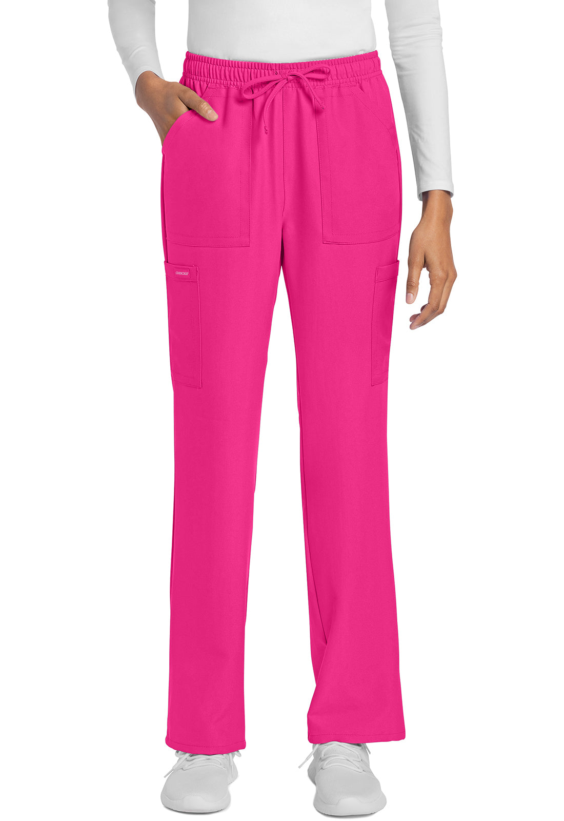 Cherokee CKE272A Straight Leg Trouser Pant - Electric Pink (front)