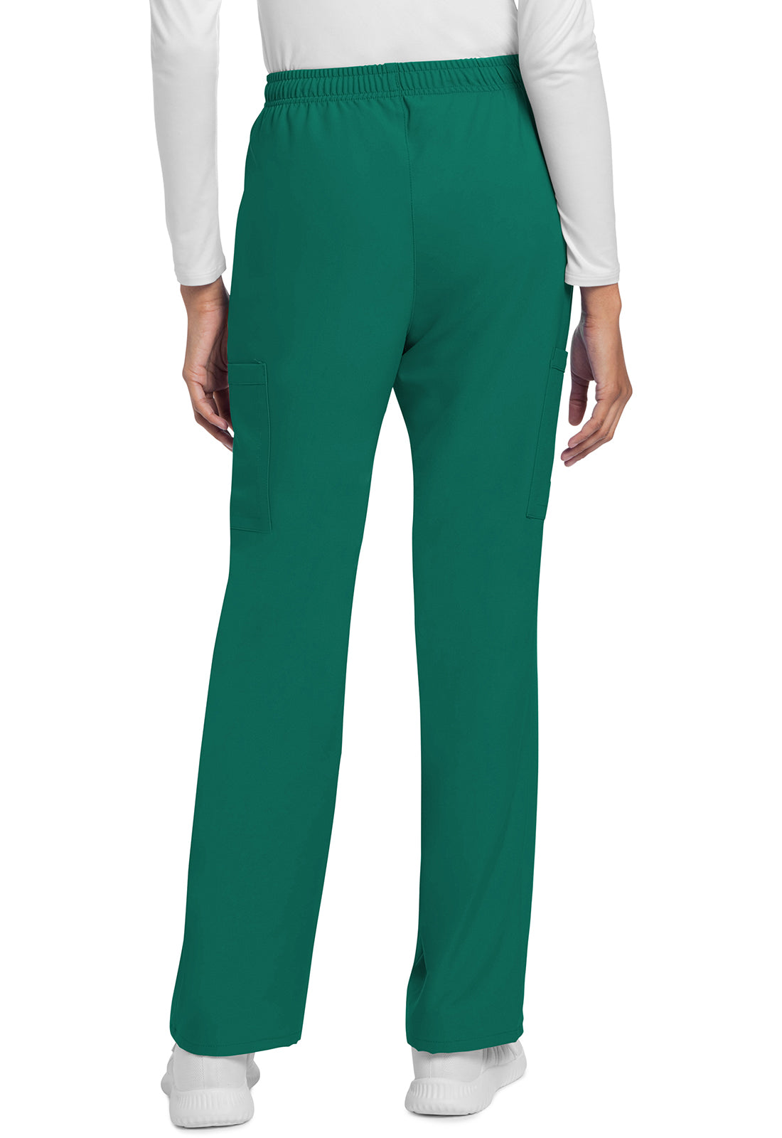 Cherokee CKE272A Straight Leg Trouser Pant - Hunter Green (back)