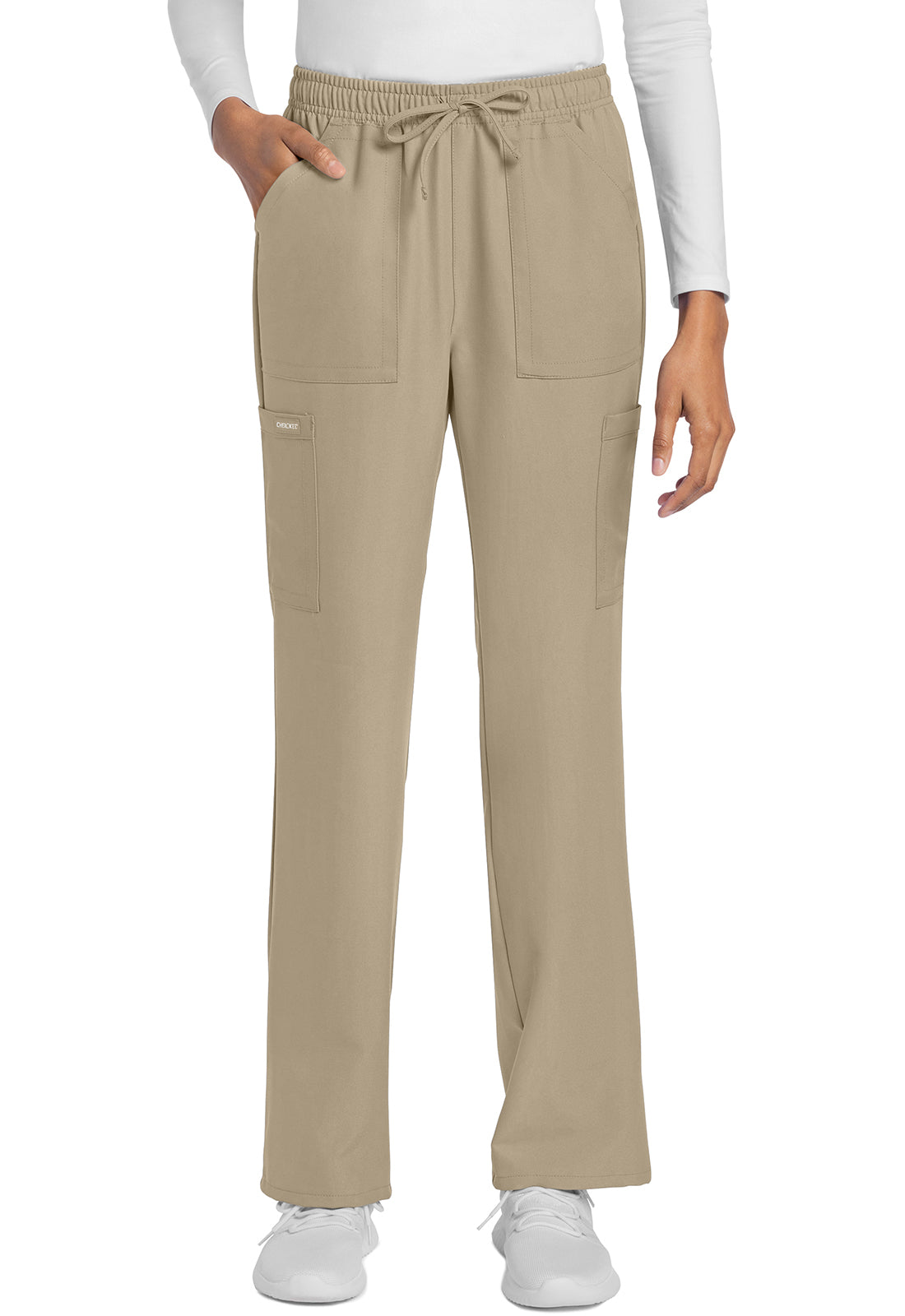 Cherokee CKE272A Straight Leg Trouser Pant - Khaki (front)