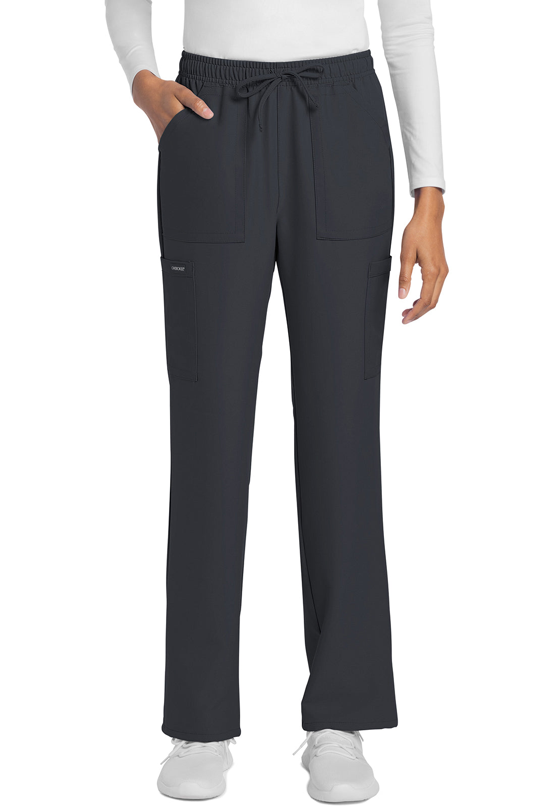 Cherokee CKE272A Straight Leg Trouser Pant - Pewter (front)