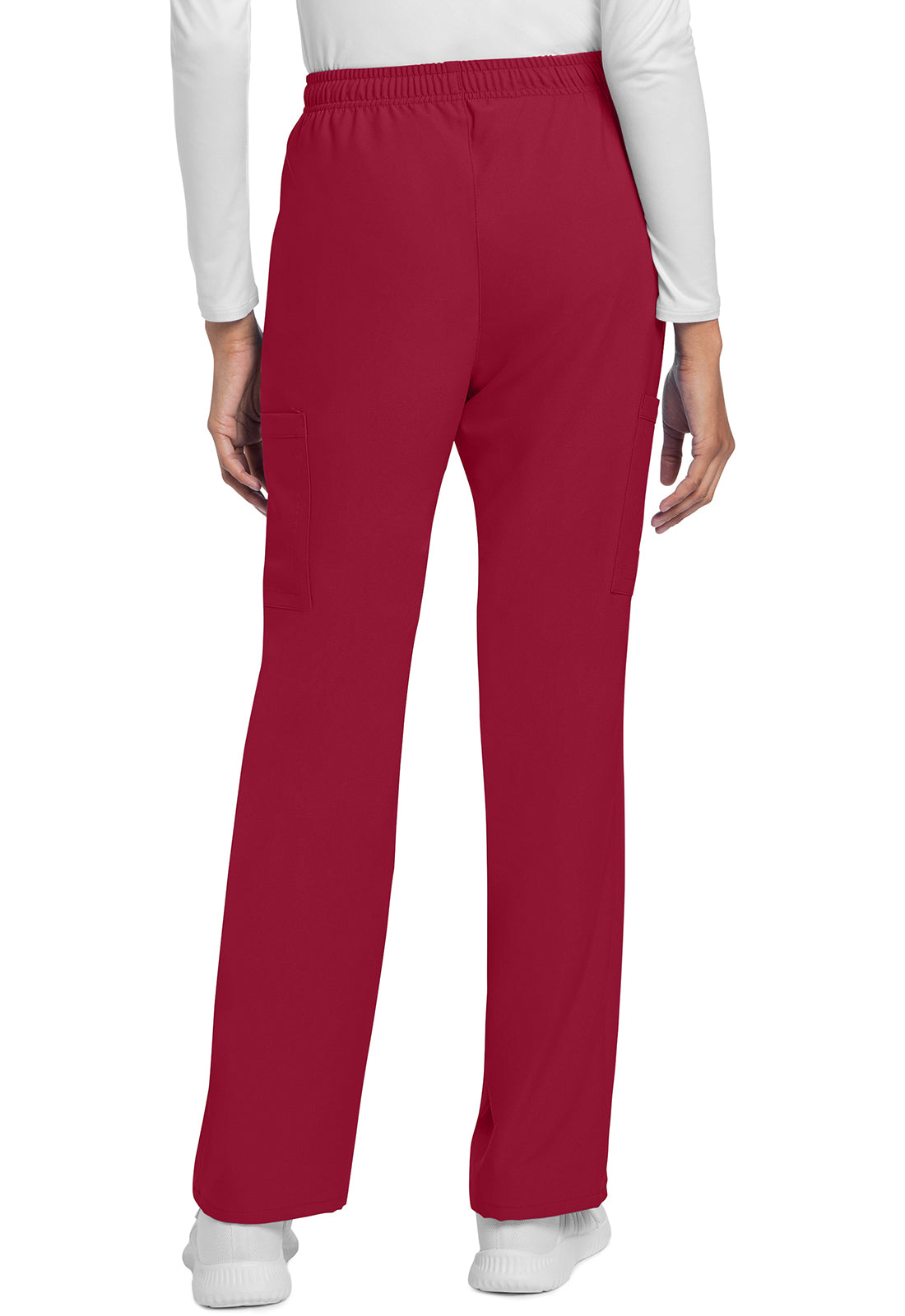 Cherokee CKE272A Straight Leg Trouser Pant - RED (back)