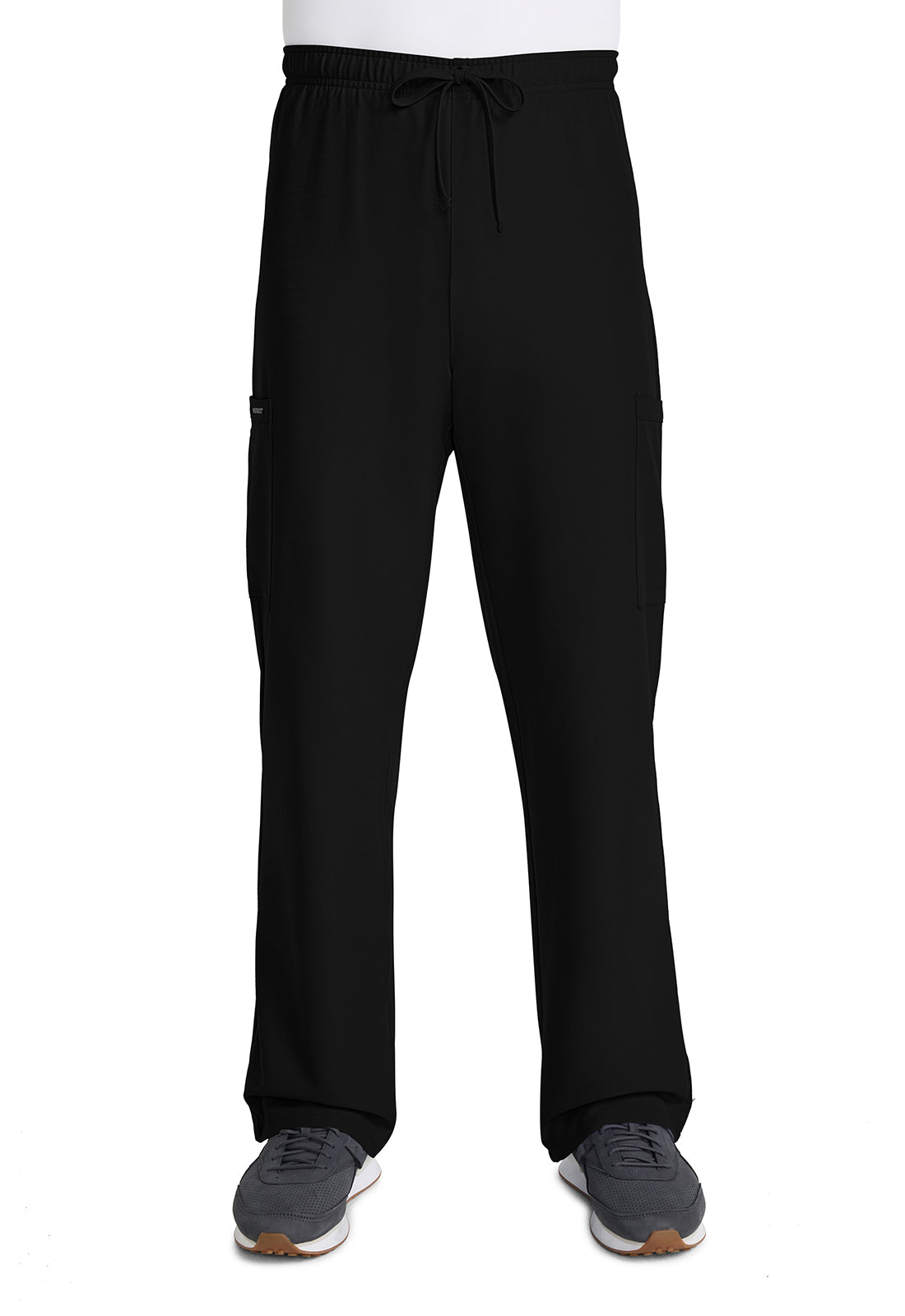 Cherokee CKE280A Unisex Drawstring Straight Leg Pant - Black (front)